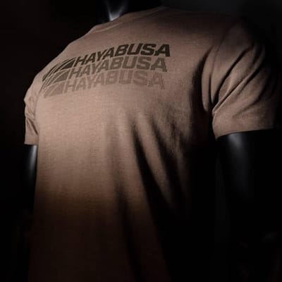 Hayabusa T-shirt Triple Threat Bruine vechtsportkleding - S