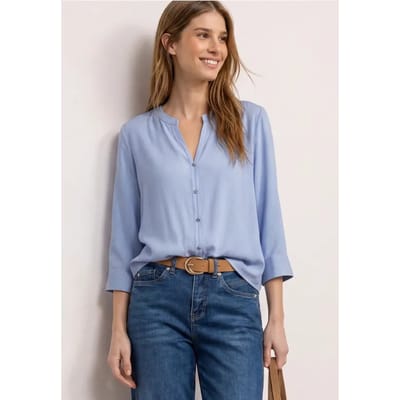 3/4-mouwen blouse met knoopdetail