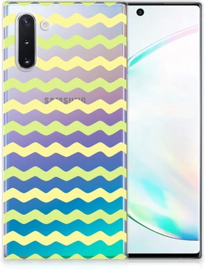 Samsung Galaxy Note 10 TPU bumper Waves Yellow