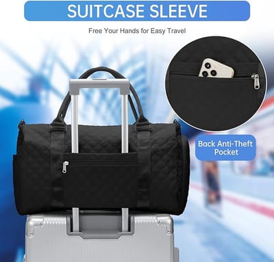 Handbagage tas met toilettas set