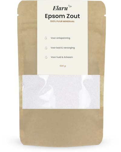 Epsom Zout - Badzout voor Voetenbad - 500g - 100% Zuiver - Bitterzout - Ontspannend Badzout - Magnesiumsulfaat - Epsom Salt