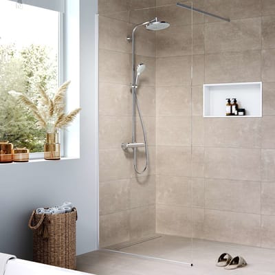 Hansgrohe RainDrain Compact - Douchegoot 60 cm voor tegelvloer, met rooster 56175000