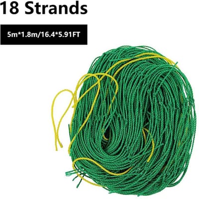 Filets Spécialisés pour la Plantation de Vignes pour Fruits et Légumes, Supports Végétaux Verts, Filets d'Escalade pour le Potager 1.8m X 5m vert