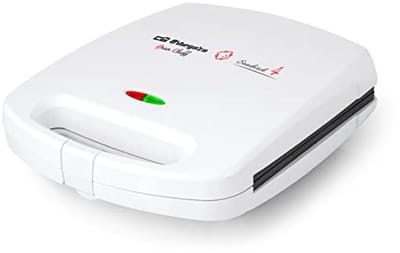 Sandwichmaker met antiaanbaklaag voor 4 sandwiches, 1500 W, 2 lichtpiloten