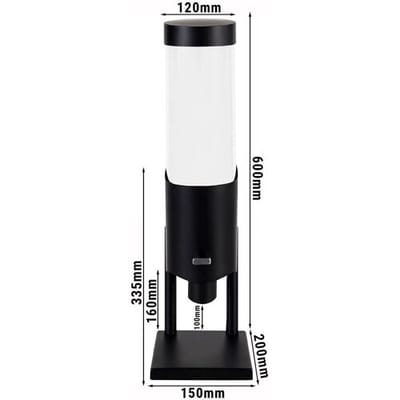 GGM Gastro Cerealienspender - Ø 120mm - Schwarz - Hebelausgabe Zwart