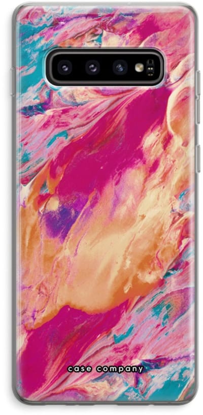 Case Company® - Hoesje geschikt voor Samsung Galaxy S10 Plus hoesje - Pastel Echoes - Soft Cover Telefoonhoesje - Bescherming aan alle Kanten en Schermrand