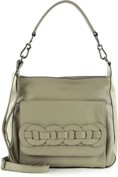 FREDsBRUDER Leren Schoudertas Link Collection Amura Shoulder Bag Stone Beige