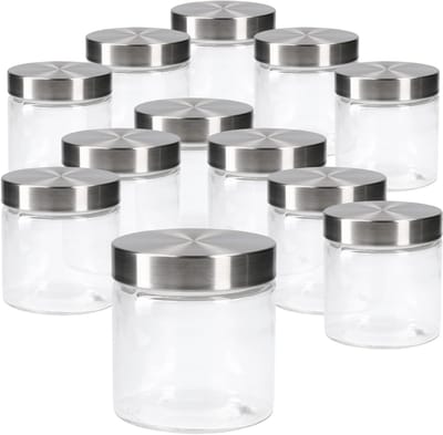 Set van 12 Bera voorraadpotten 0,8L