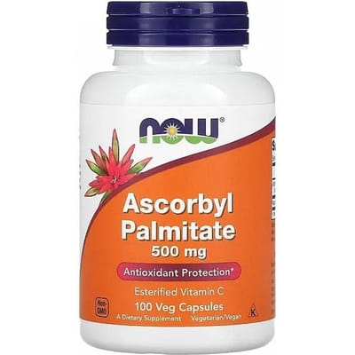 Now Foods Ascorbyl Palmitate 500mg (100 vcaps) Unflavoured - Vitaminen, mineralen & gezondheid - Vitaminen