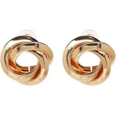 Boucles d'oreilles pendantes en métal, bijoux de marque tendance pour femmes, vente en gros beige