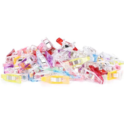 100 Stuks Kleine Zoomclips Stof Ambacht Kleurrijke Plastic Naai Positioneringsclips