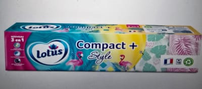 LOTUS Compacte + stijlvolle zakdoekjes, 18 stuks in doosjes. 100% natuurlijke