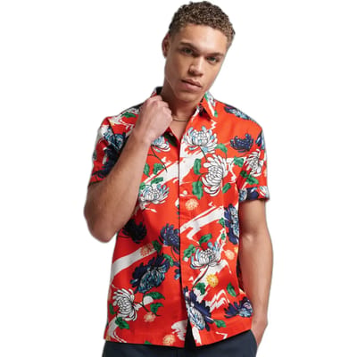 Superdry - Hawaiian overhemd met korte mouwen - Heren - Shirts