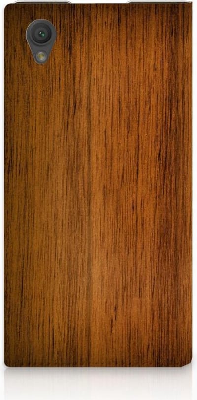 Sony Xperia L1 Book Wallet Case Donker Hout