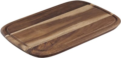 Dailygoods - Snijplank - FSC-Gecertificeerd - Acaciahout Medium - Bruin - Maaltijden Bereiden - Geschikt voor Vlees en Fruit - 37,4cm x 25,1cm