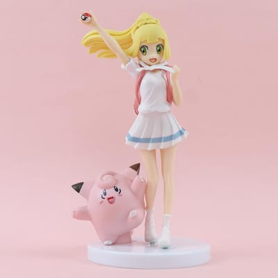Anime Pokemon Lillie Mélofée Jeu Belle Fille Figurine Modèle Statue Gk Charme Collection Ornement de Bureau Jouets de Loisir Jouets Tendance