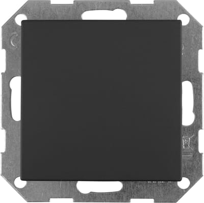 Gira E2 blindplaat - inbouw - zwart