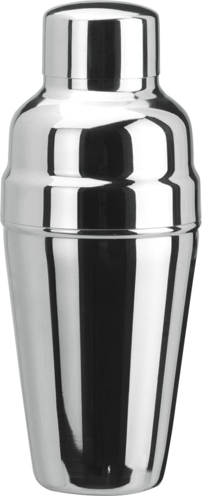 Cocktailshaker 3 delen - Roestvrij staal met ijshouder - 500 ml.