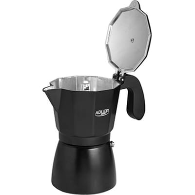320 ml espressomachine staal inductiekookplaat wasbaar elegant ontwerp duurzaam betrouwbaar