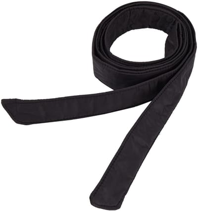 Dailygoody - Donsjas Riem - Lange Katoenen Riem - Elegant Taille Decoratie - Matte Zwart - Verstelbare Strikriem - Perfect voor Jassen - 1,8 m