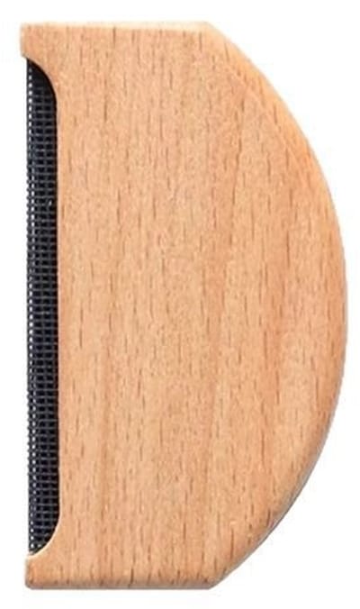 2 stuks comfortabele houten kammen voor het verwijderen van pluisjes uit truien en kleding, handmatige pluizenverwijderaar, draagbare kledingborstel voor gebreide kleding, wollen sjaals, wollen jassen en broeken.