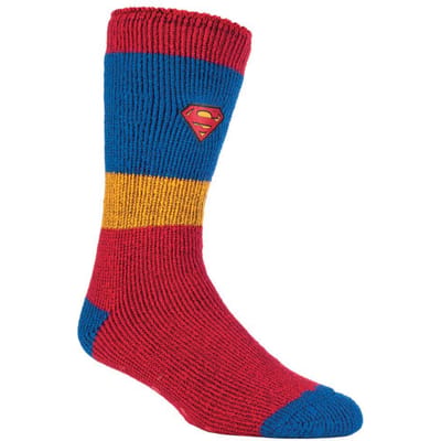 Heat Holders Thermische pantoffelsokken met filmthema voor heren - Superman