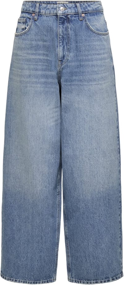 ONLY - ONLAMBER LW OVERSIZED BAGGY DNM DOT - Meisjes - Jeans