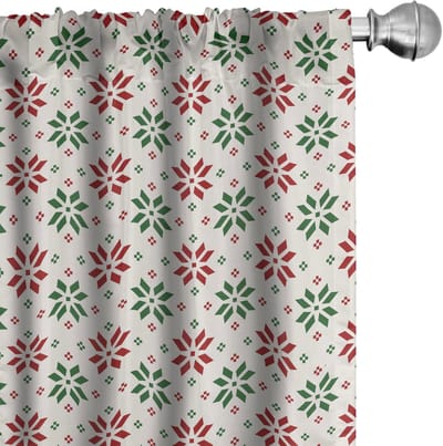 ABAKUHAUS Geometrische Gordijnen – 2x75x175 cm – Mikrofaser, halfdonkerend