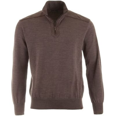 Paul & Shark Trui Shark Tag Merino Extrafine Half Zip Falcon / male