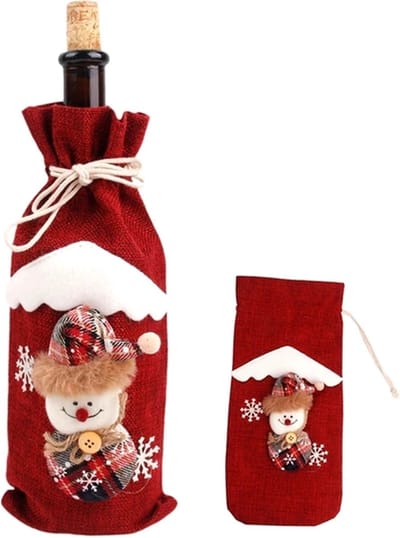 Gadgetpoint - Flessenhouder - Fleszak - Kerst - Kerstman - Kerstboom - Kerstmis - Christmas - Xmas - Rood