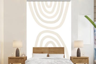 Behang - Fotobehang Regenboog - Pastel - Design - Abstract - Breedte 170 cm x hoogte 260 cm
