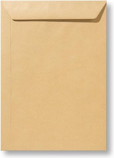 Envelop 22 x 31,2 Kraft bruin, 100 stuks