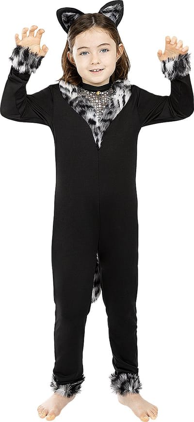 FUNIDELIA Katten kostuum voor meisjes - Maat: 97 - 104 cm