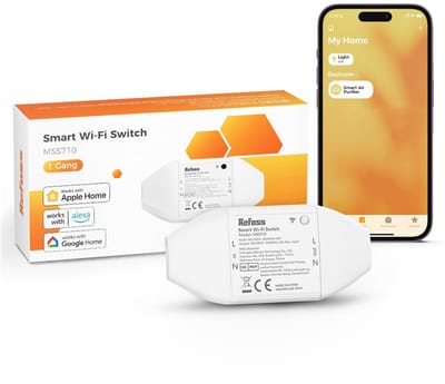 Slimme Wifi-Schakelaar voor HomeKit, Alexa en Google Home - Afstandsbediening en Tijdfunctie