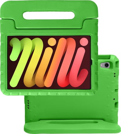 Hoes - Geschikt voor Apple iPad Mini 6 (2021) - 8.3 inch - 6e Generatie - Kinderhoes Shockproof Bumper - Kidsproof Case - Tablet Hoesje - Kinder Hoes Cover - Groen