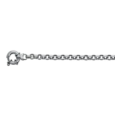 Glowschakelarmband - zilver gerodineerd - jasseron - 19 cm