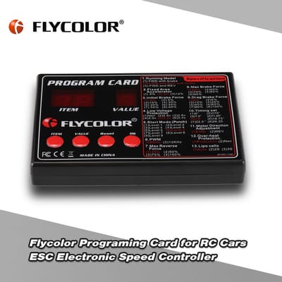 Carte de programmation Flycolor à 4 boutons pour contrôleur de vitesse électronique de voitures RC