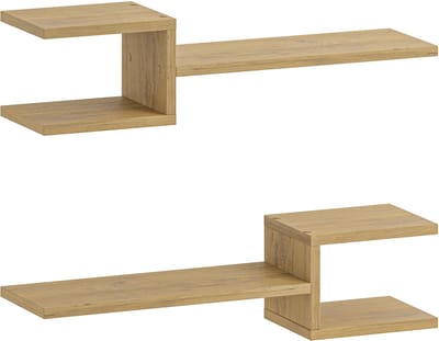 Hocus Picus Zwevende Wandplank 6 Planken - Eiken - 20 cm