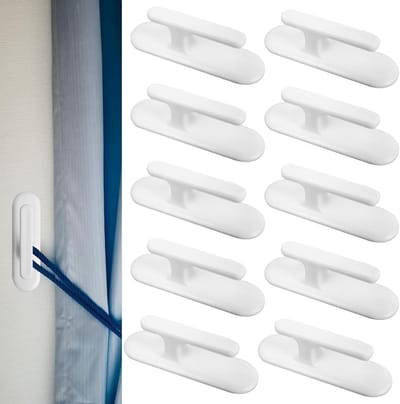 Blinde koordhouder - Koordwikkelaar jaloezie - Veilig koorden beheren - Installatie zonder boren - 10 stuks - Wit