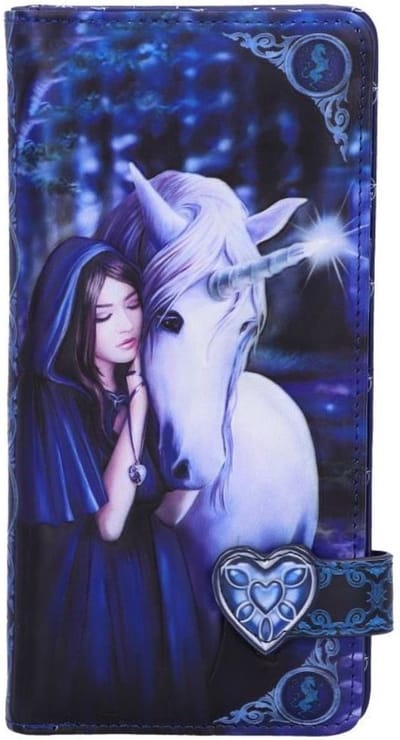 Nemesis Now Dames portemonnee Solace - Anne Stokes Portemonnee met reliëf - Gothic Unicorn - (bxhxd) ca. 18,5cm x 9,5cm x 2,5cm