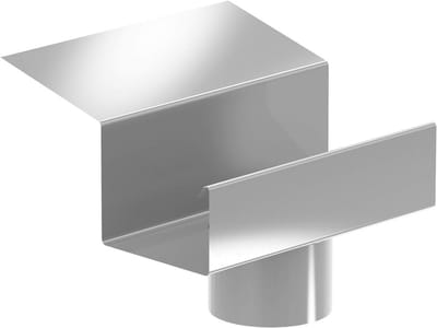 Afvoeraansluiting Aluminium Natuur voor Dakgoot