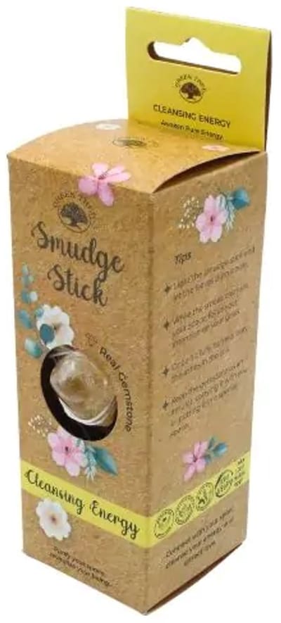 Smudge stick met edelsteen 'citrien', Green Tree