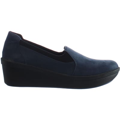 Clarks Step Rose Moon Dames Navy Wedges