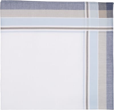 Tiseco Regal Indigo Herenzakdoeken - 3 Stuks - Luxe Katoen - 42x42cm - Duurzaam & Stijlvol
