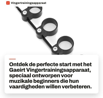Dailygoods- Vingertrainingsapparaat voor beginners - Grip Trainer - Muzikale Accessoires - Verstelbaar - Duurzaam - Vingerverlenging - Vingertrainer