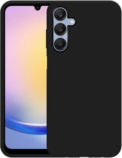 Just in Case hoesje geschikt voor Samsung Galaxy A25 Hoesje Siliconen - Flexibele Case - Zwart