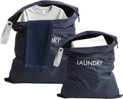 2 stuks waterdichte waszakken voor natte kleding – geschikt voor badpakken, strandlakens en sportkleding – 60 x 45 cm en 55 x 35 cm