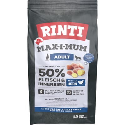 Voordeelpakket: 2x12kg RINTI Max-i-Mum Adult Kip droogvoer voor honden