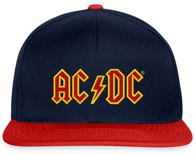 AC/DC Borst Logo In Rood En Geel Snapback cap