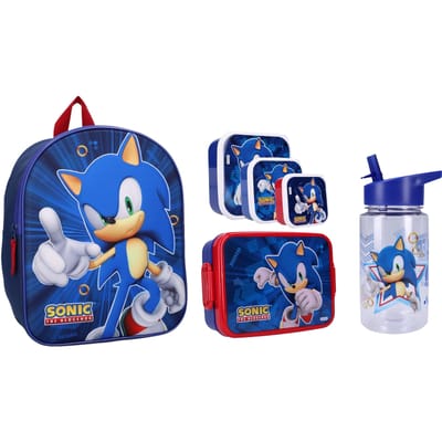 Sonic school set; rugzak en lunchset